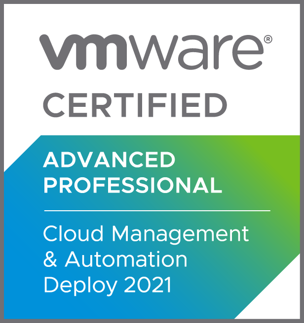 VCAP-CMA Deploy 2021 VMware Certified Advanced Professional  Cloud Management and Automation Deploy 2021 Logo