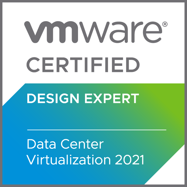 VCDX-DCV 2021 VMware Certified Design Expert  Data Center Virtualization 2021 Logo