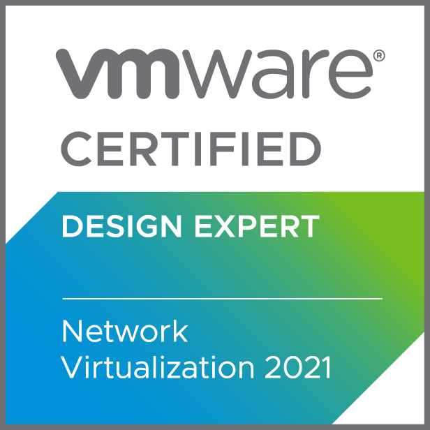 VCDX-NV 2021 VMware Certified Design Expert - Network Virtualization 2021 Logo