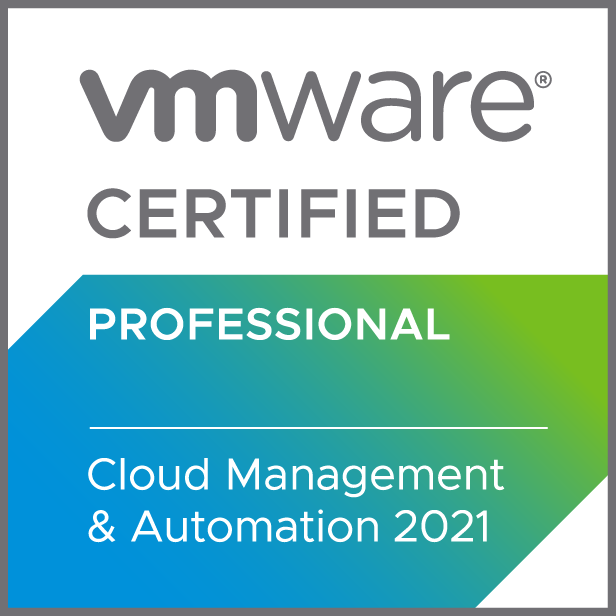 VCP-CMA 2021 VMware Certified Professional - Cloud Management and Automation 2021 Logo