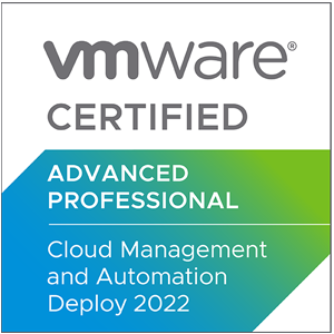 VCAP-CMA Deploy 2022 VMware Certified Advanced Professional — Cloud Management and Automation Deploy 2022 Logo