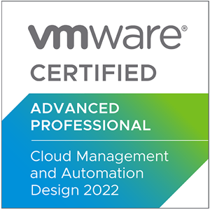 VCAP-CMA Design 2022 VMware Certified Advanced Professional — Cloud Management and Automation Design 2022 Logo