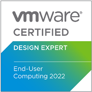 VCDX-EUC 2022 VMware Certified Design Expert - End-User Computing 2022 Logo